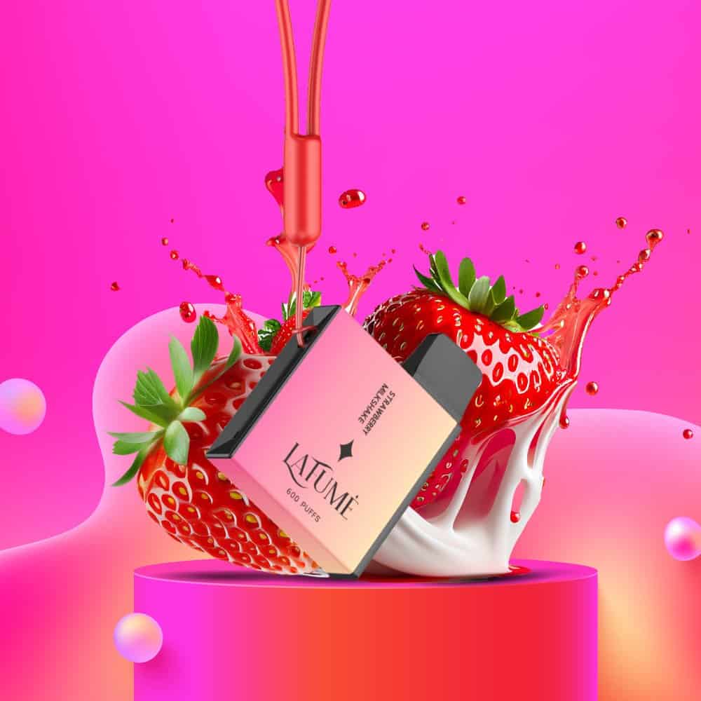 la fume strawberry milkshake 01 23 | Vapebazar La Fume Cuatro Strawberry Milkshake - Vapebazar