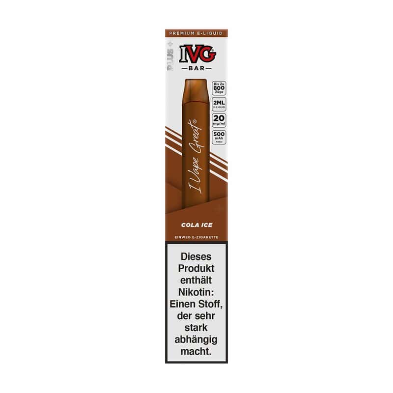 ivg bar cola ice 20mg ml2 | Vapebazar Cola Ice Ivg Bar Einweg E Zigarette