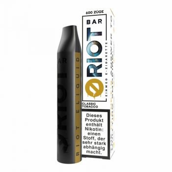 Riot Bar Classic Tobac | Vapebazar E Zigarette