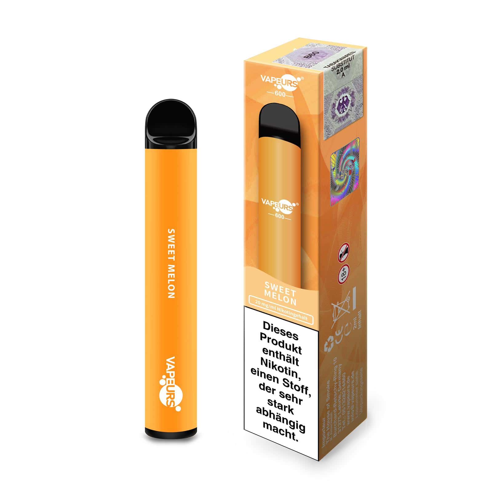 03de25de eada 4798 9d19 9588962e25bd 1 | Vapebazar Vapeurs Sweet Melon 20Mg/Ml Nikotin Einweg E Zigarette