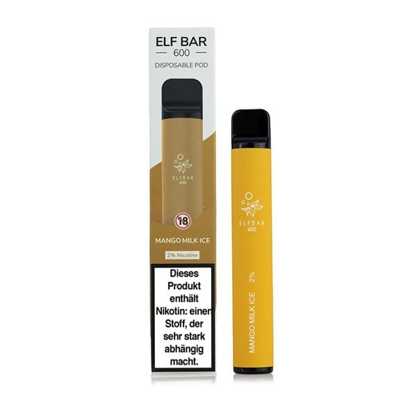 elf bar einweg mango milch eis | Vapebazar Elf Bar 600 Mango Milk Ice Einweg E Zigarette