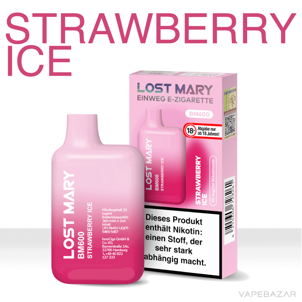 elf bar lost strawberry ice 02 1 | Vapebazar Elf Bar Lost Mary Strawberry Ice