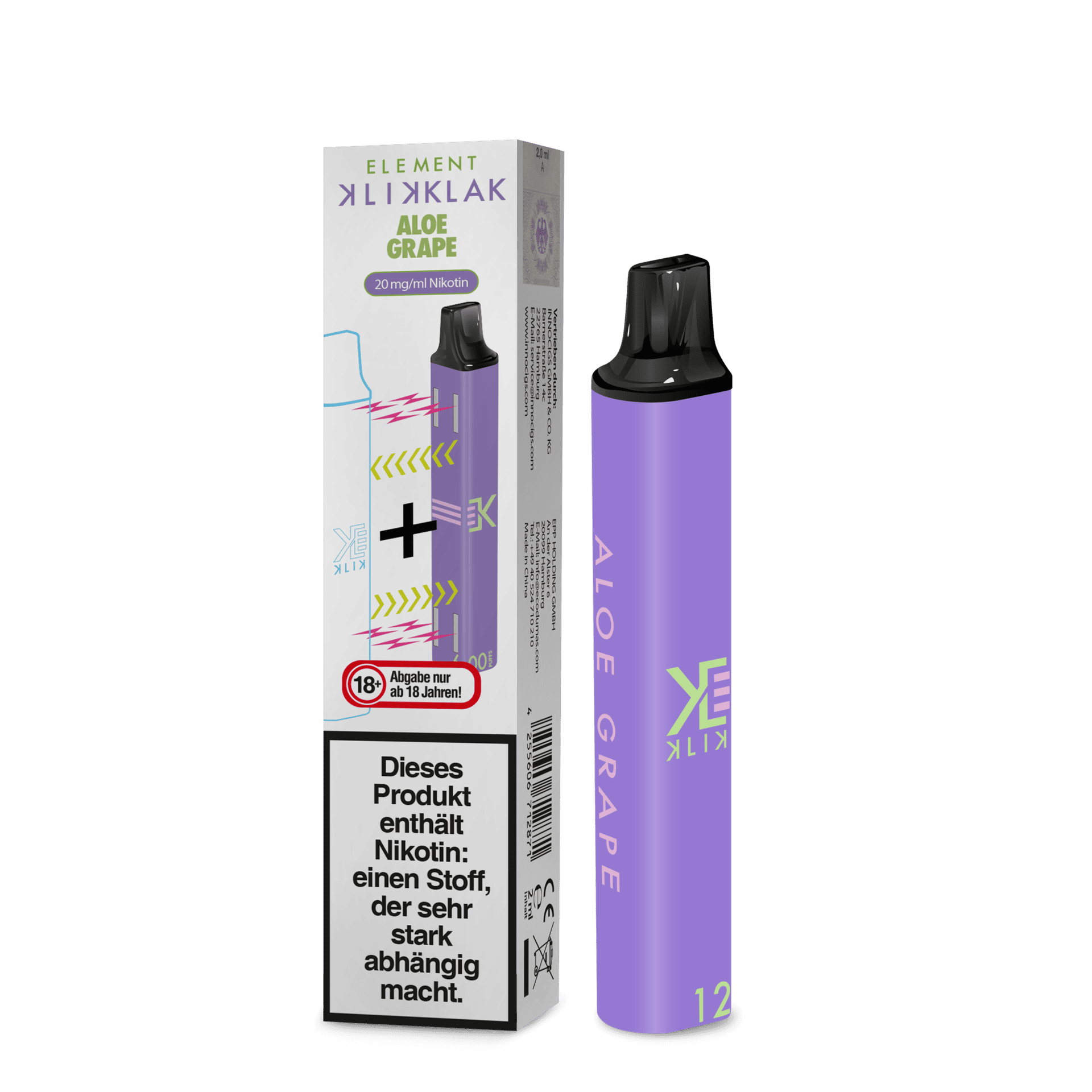 klick klak aloe grape | Vapebazar Klik Klak Element - Aloe Grape