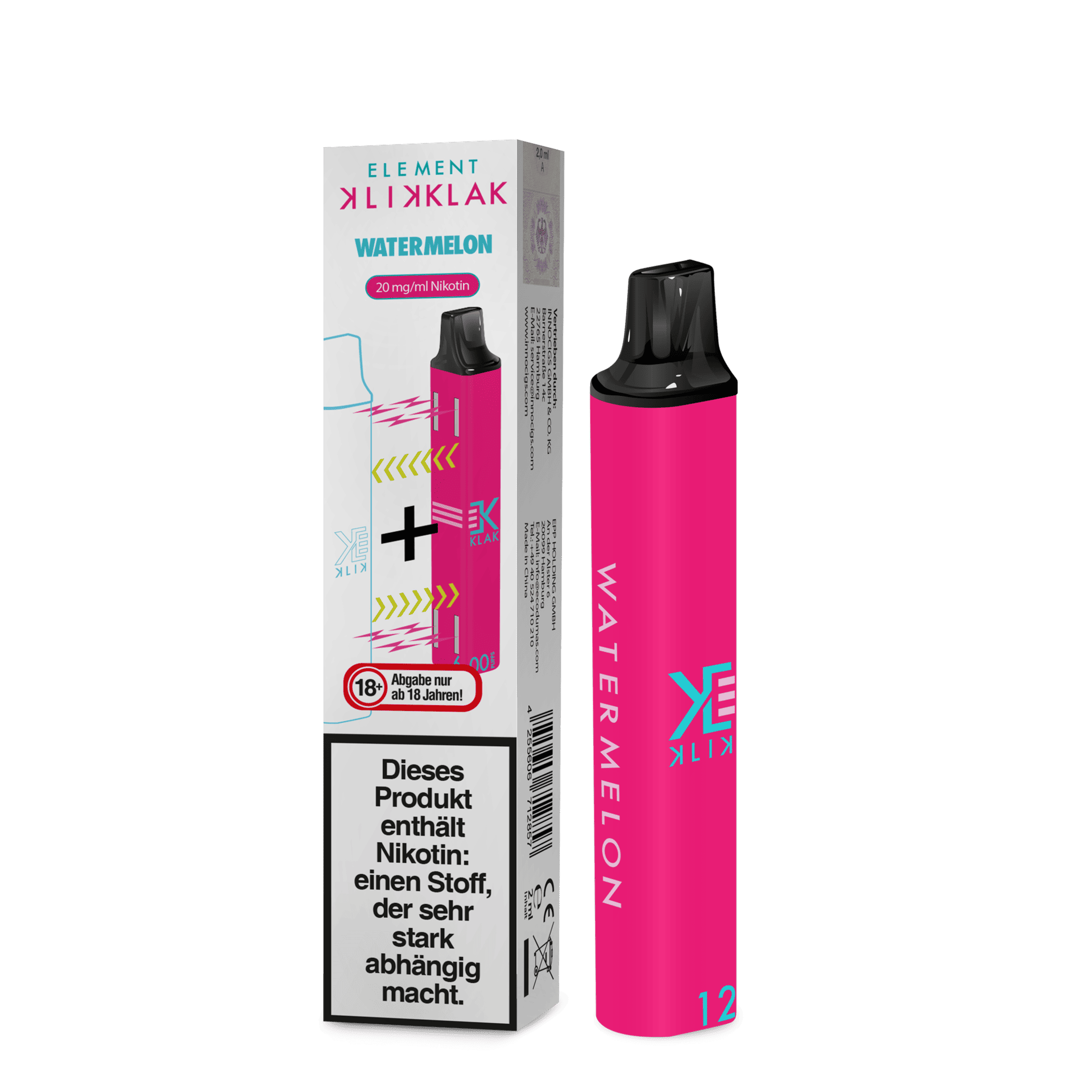 klick klak watermelon | Vapebazar Klik Klak Element - Watermelon