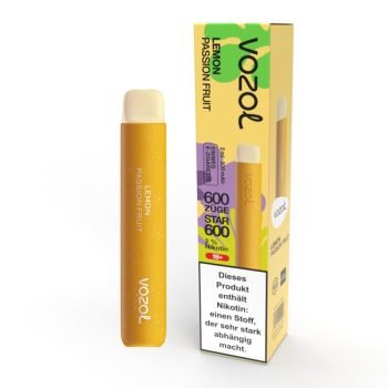 Vozol Star 600 - Lemon Passion Fruit