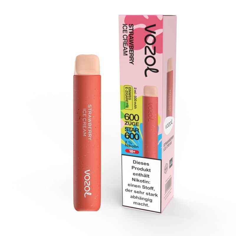 neu vozol star 600 strawberry ice cream 20mg ml steuerware | Vapebazar Vozol Star 600 - Strawberry Ice Cream