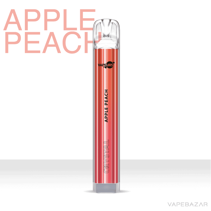 vapeurs crystal apple peach 02 | Vapebazar Vapeurs Crystal - Apple Peach Einweg E Zigarette