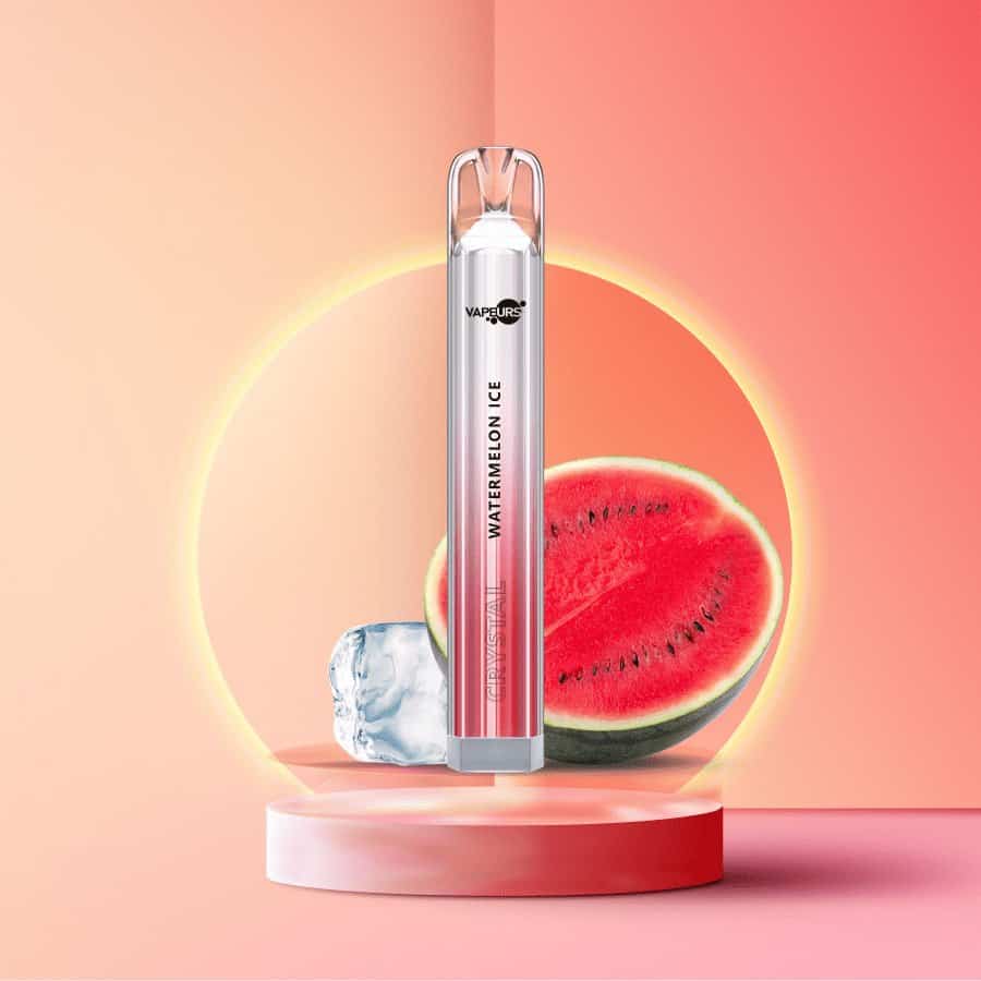 vapeurs crystal watermelon ice | Vapebazar Vapeurs Crystal - Watermelon Ice Einweg E Zigarette