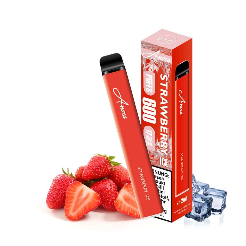 Strawberry Ice | Vapebazar Anoca Strawberry Ice Einweg E Zigarette