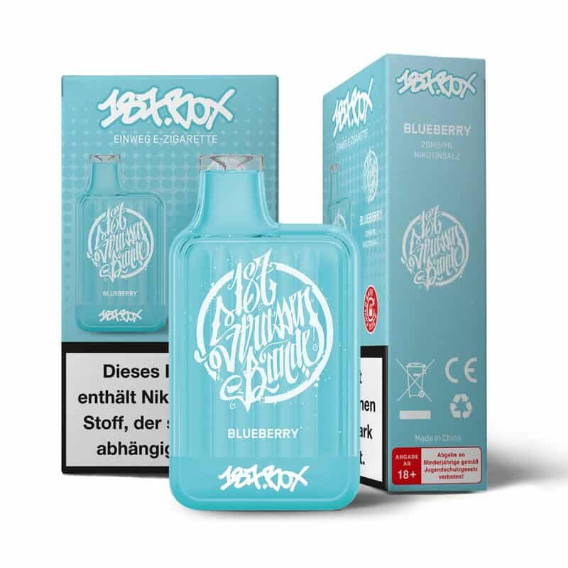 neu 187 box blueberry 20mg ml kindersicherung steuerware | Vapebazar 187 Box Vape Einweg E Zigarette - Blueberry