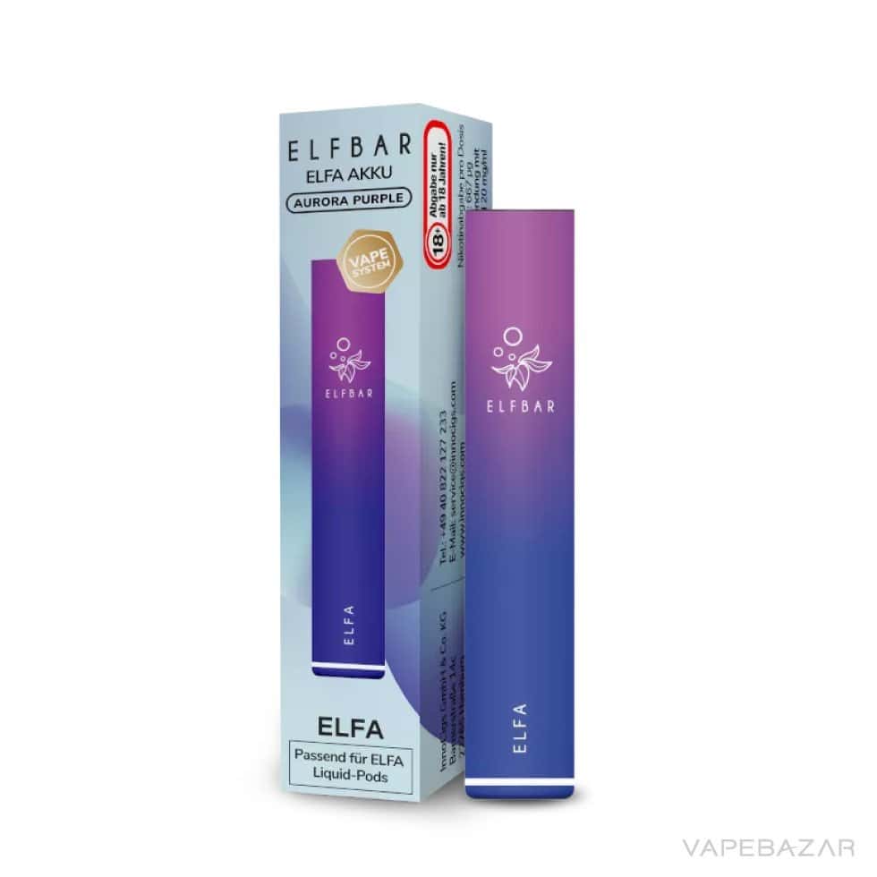 Elfa Elf Bar Aurora Purple Pod System Akku Vapebazar 03 | Vapebazar Elf Bar Pod Elfa Kit - Aurora Purple Akku | Vapebazar