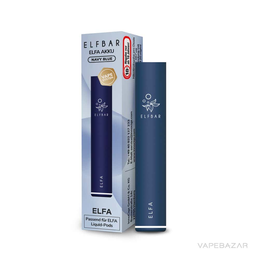 Elfa Elf Bar Blue Pod System Akku Vapebazar 03 | Vapebazar Elf Bar Pod Elfa Kit - Navy Blue | Vapebazar