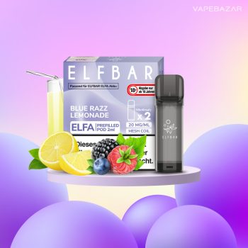 Elf Bar ELFA - Blue Razz Lemonade - Prefilled Liquid Pod - 2er Pack