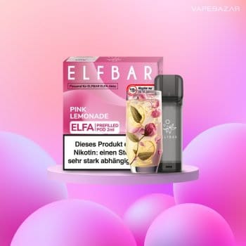 Elfa Elfbar Pink Lemonade Pod Vapebazar | Vapebazar Elf Bar Elfa - Pink Lemonade - Prefilled Liquid Pod - 2Er Pack