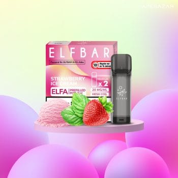 Elfa Elfbar Strawberry Ice Cream Pod - Vapebazar