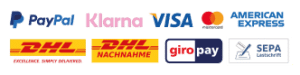 PayPal Klarna Visa MasterCard American Expresss, DHL Versand Vapebazar