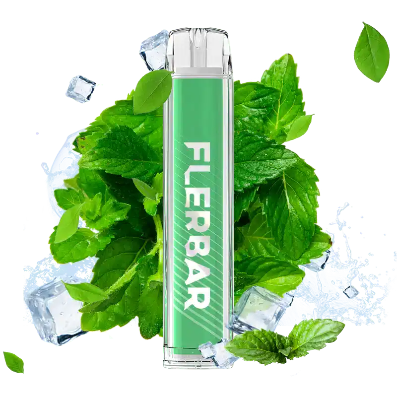 FLERBAR ICE MINT.png | Vapebazar Flerbar Mint Ice Minz Menthol Einweg E Zigarette