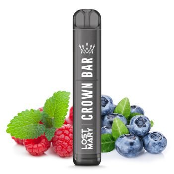 Crown Bar by Al Fakher x Lost Mary Blueberry Raspberry EInweg E Zigarette Blaubeere Himbeere