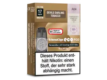 Innocigs ECO Pod System - Devils Darling Tobacco prefilled cap Tabak