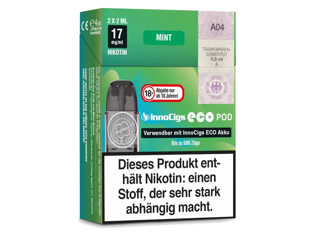 innocigs | Vapebazar Innocigs Eco Pod System - Mint Cap Minze Prefilled Cap
