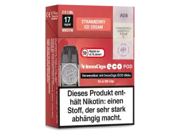 Innocigs ECO Pod System - Strawberry Ice Cream prefilled cap