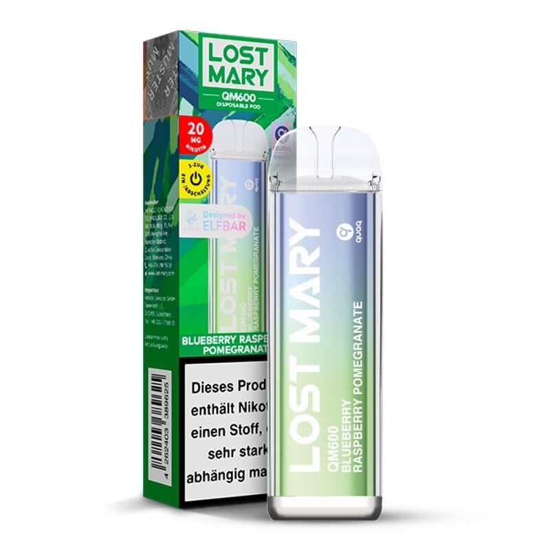 neu elf bar lost mary qm600 blueberry raspberry pomegranate 20mg ml kindersicherung steuerware 1 | Vapebazar Elfbar Lost Mary Qm600 - Blueberry Raspberry Pomegranate
