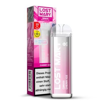 Elf Bar Lost Mary QM 600 - Cherry Ice | VAPEBAZAR - Einweg E-Zigarette