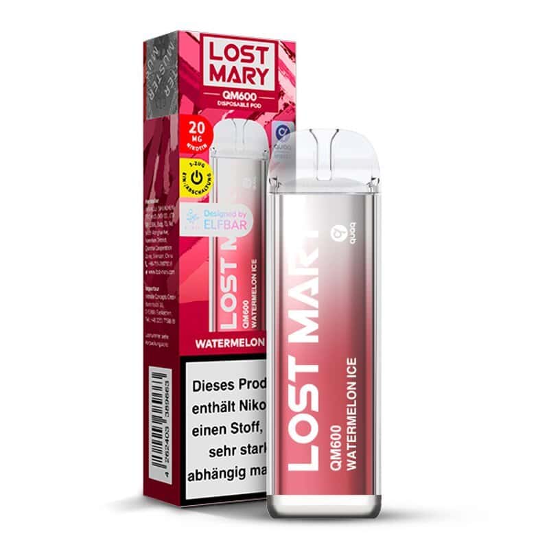 neu elf bar lost mary qm600 watermelon ice 20mg ml kindersicherung steuerware | Vapebazar Elf Bar Lost Mary Qm 600 - Watermelon Ice | Vapebazar - Einweg E-Zigarette
