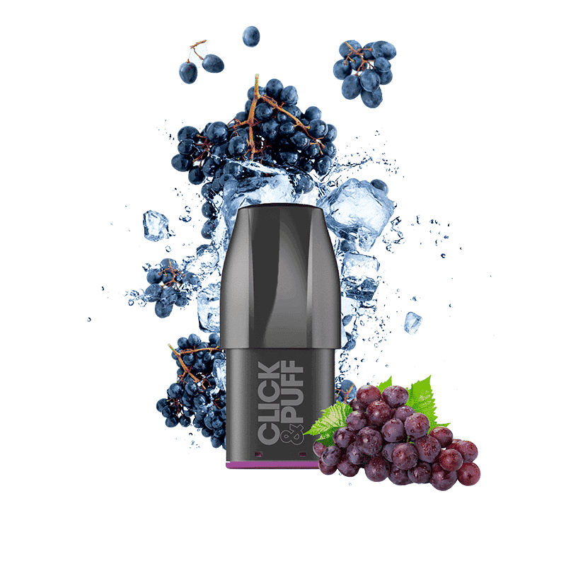 xbar clickandpuff pod icegrape | Vapebazar X Bar - Click &Amp; Puff - Grape Ice Lush Ice