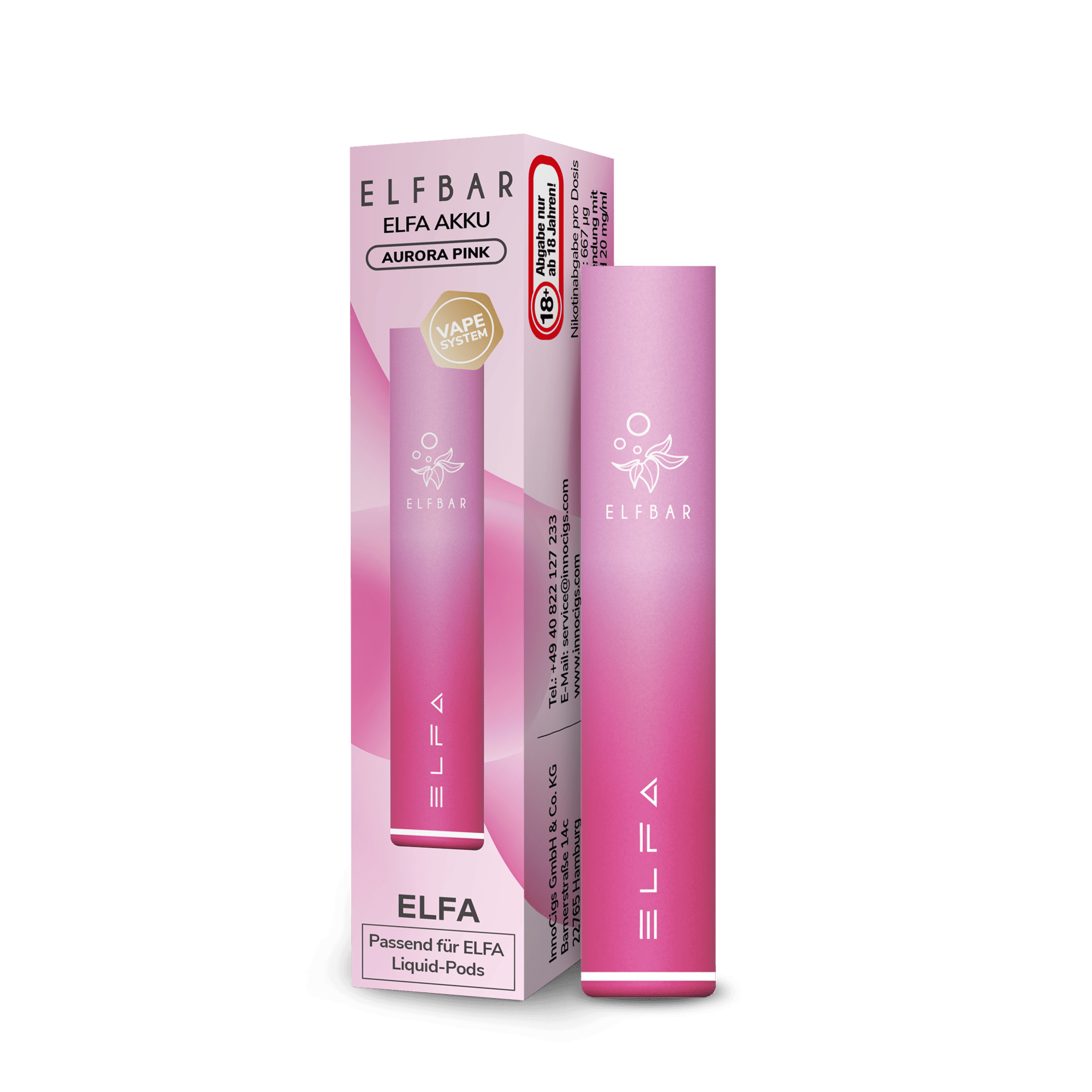 elfbar elfa akku aurora pink | Vapebazar Elfbar Elfa Akku Aurora Pink Pod System