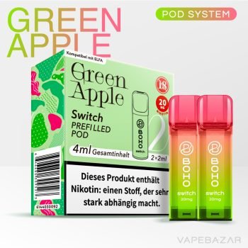 BOHO Switch Pod – Green Apple - 2er Pack | VAPEBAZAR