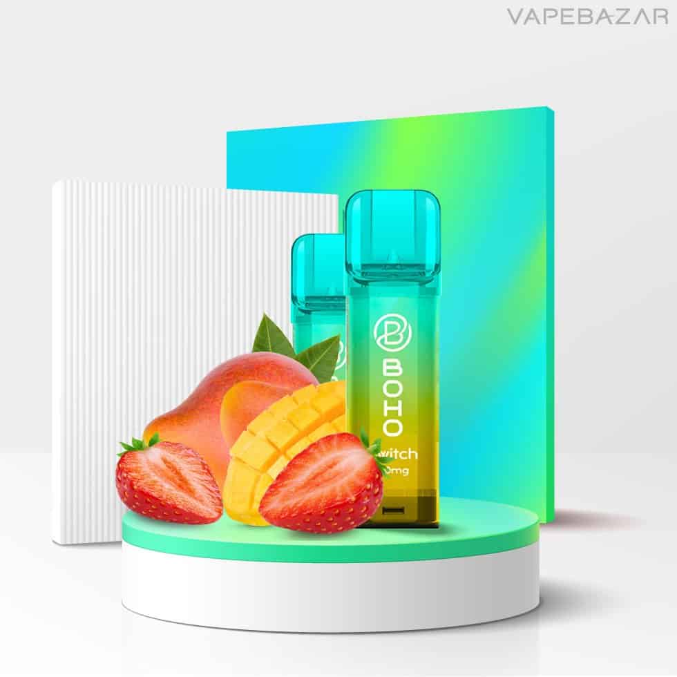 Boho Switch Pod Strawberry Mango | Vapebazar Boho Switch Pod – Strawberry Mango - 2Er Pack | Vapebazar