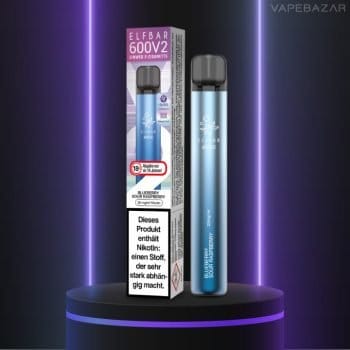 Elf Bar 600 V2 - Blueberry Sour Raspberry - mit Mesh Coil