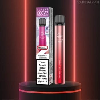 Elf Bar 600 V2 - Strawberry Ice - Vapebazar