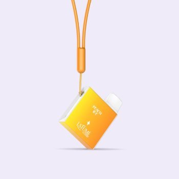 La Fume Cuatro Nikotinfrei Peach Ice Einweg E Zigarette