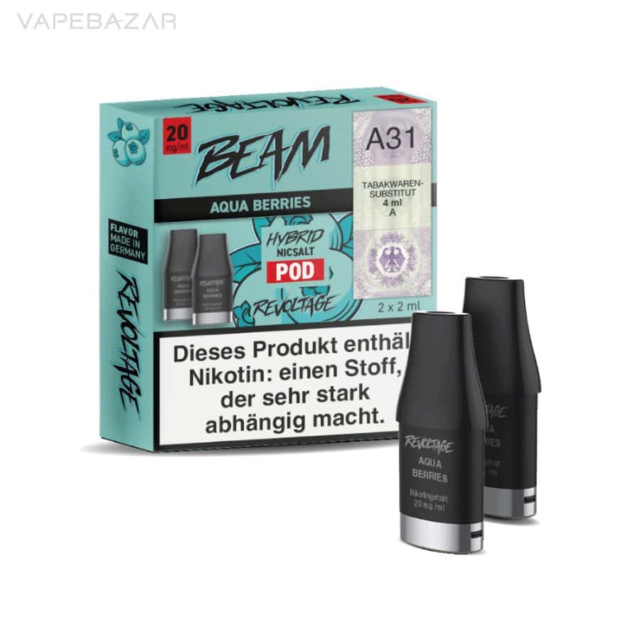 Revoltage Beam Aqua Berries Pod 03 | Vapebazar Revoltage Purple Aqua Berries Pod | Vapebazar