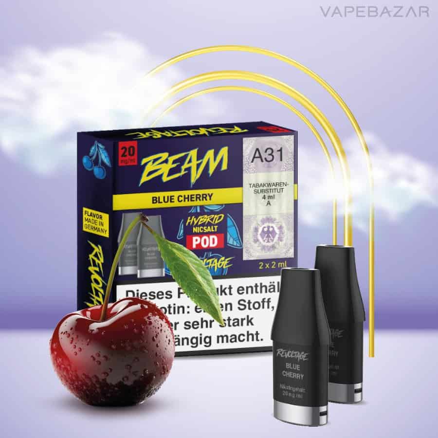 Revoltage Beam Blue Cherry Pod 01 | Vapebazar Revoltage Beam - Blue Cherry | Vapebazar