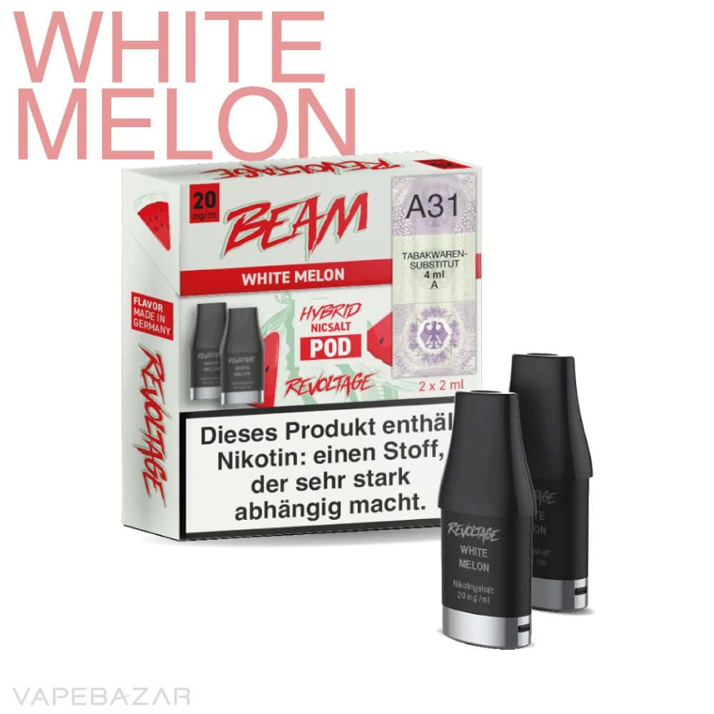 Revoltage Beam Yellow White Melon Pod 02 | Vapebazar Revoltage Purple White Melon Pod | Vapebazar