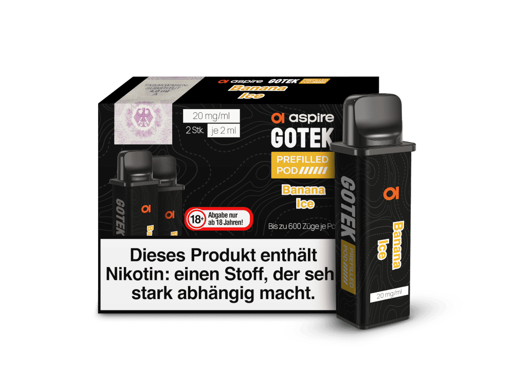 aspire gotek prefilled pods banana | Vapebazar Aspire Gotek X Prefilled Pod System Banana Ice E Zigaretten System