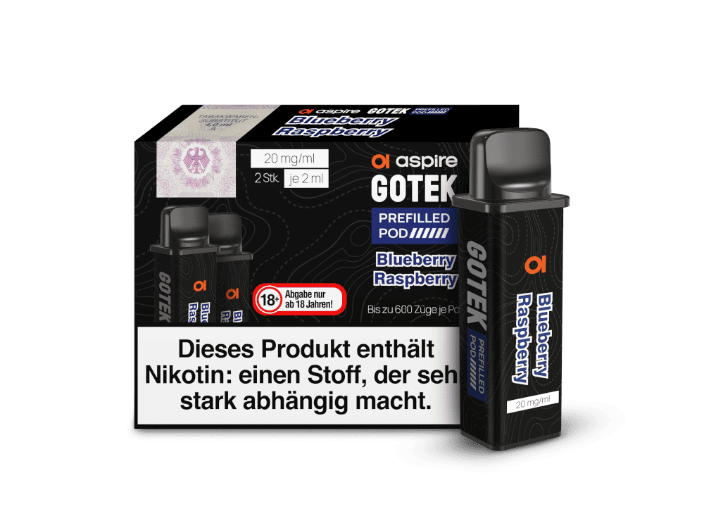 aspire gotek prefilled pods blueberry | Vapebazar Aspire Gotek X Prefilled Pod System Blueberry Raspberry E Zigaretten System