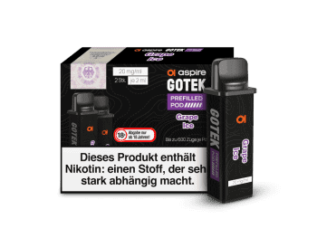 Aspire Gotek x prefilled Pod System Grape Ice E zigaretten System
