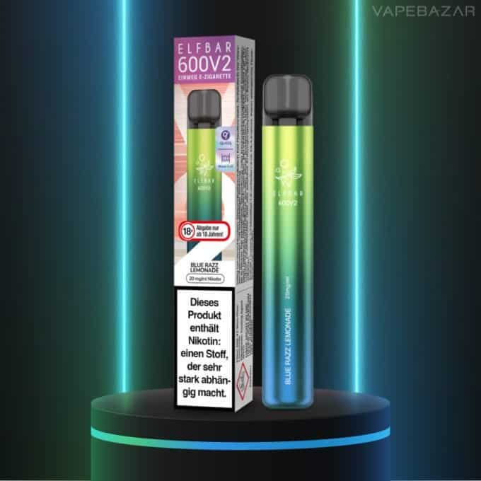 Elf Bar 600 V2 Blue Razz Lemonade – Einweg Vape