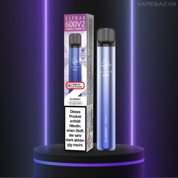 Elf Bar 600 V2 - Blueberry - mit Mesh Coil - Vapebazar