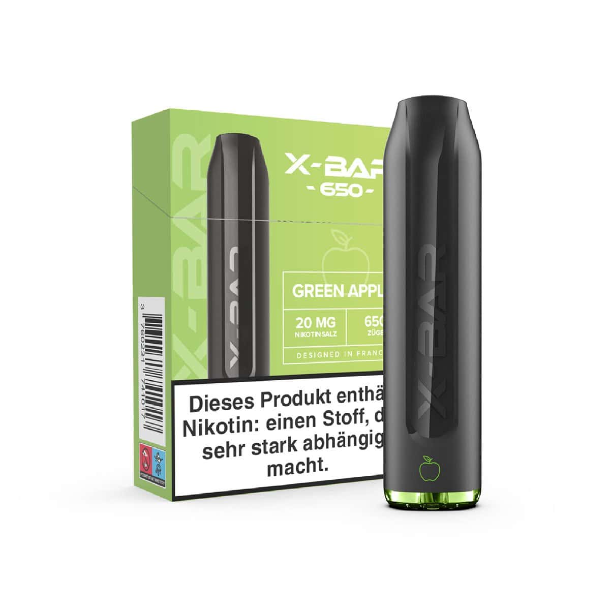 X BAR MINI DE green apple 20mg | Vapebazar X-Bar Mini - Green Apple | Vapebazar