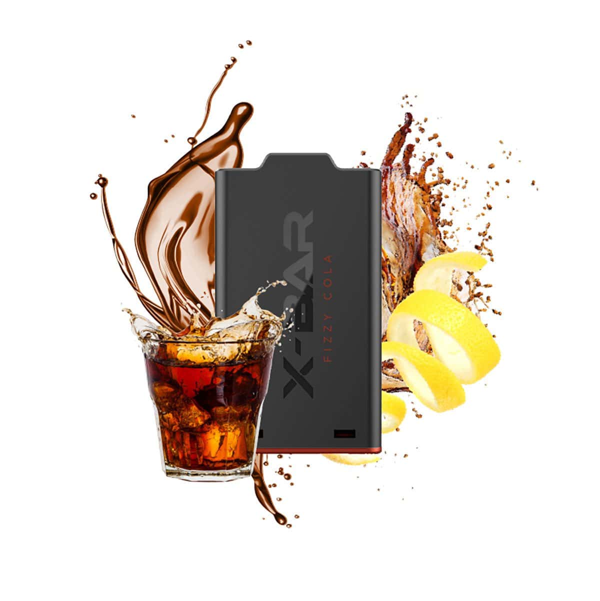 X Bar X Shisha Pod Fizzy Cola 02 | Vapebazar X-Bar - X-Shisha - Pod - Fizzy Cola (0Mg/Ml - Nikotinfrei)