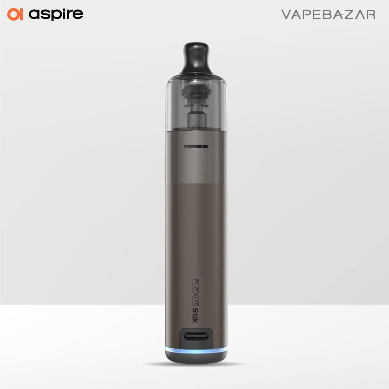 Aspire Flexus Stik Gunmetal 02 | Vapebazar Aspire Flexus Stik Pod Kit - Gunmetal