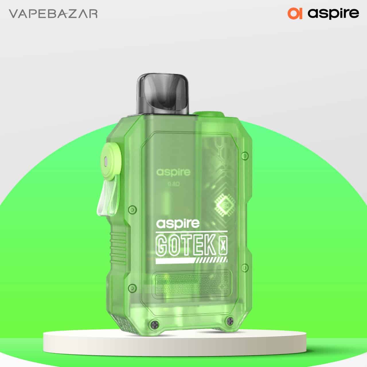 Aspire Gotek x kit matt green 01 | Vapebazar Aspire - Gotek X - Pod Kit - Matt Grün