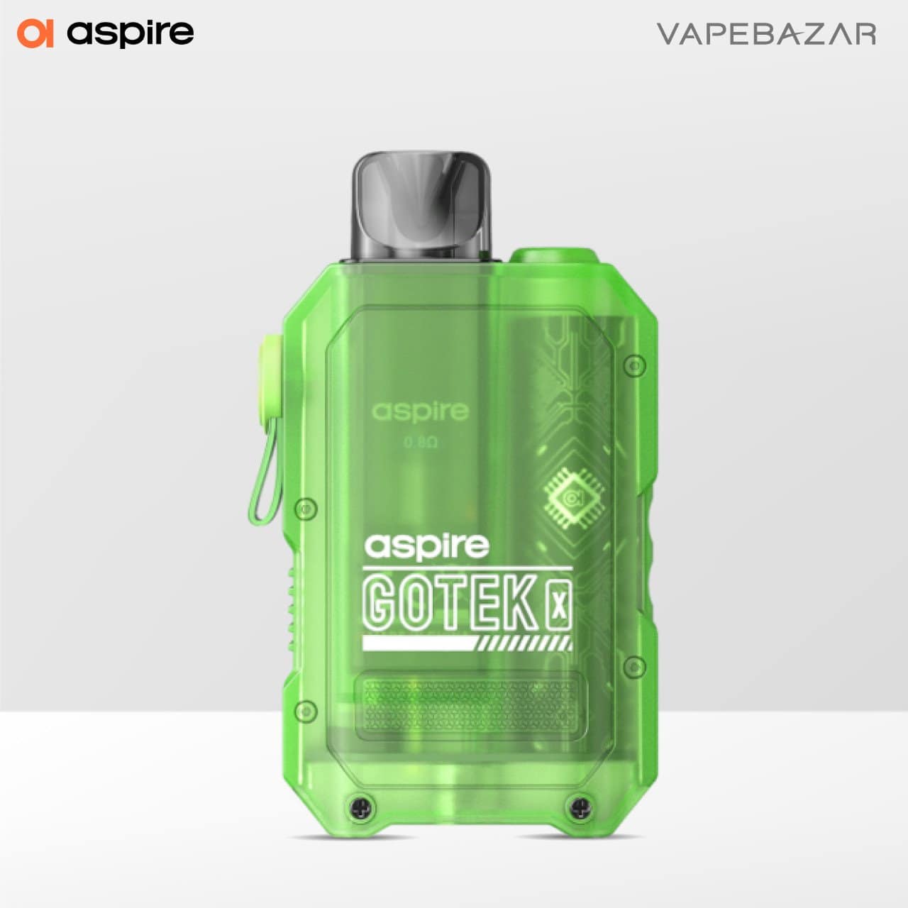 Aspire Gotek x kit matt green 02 | Vapebazar Aspire - Gotek X - Pod Kit - Matt Grün