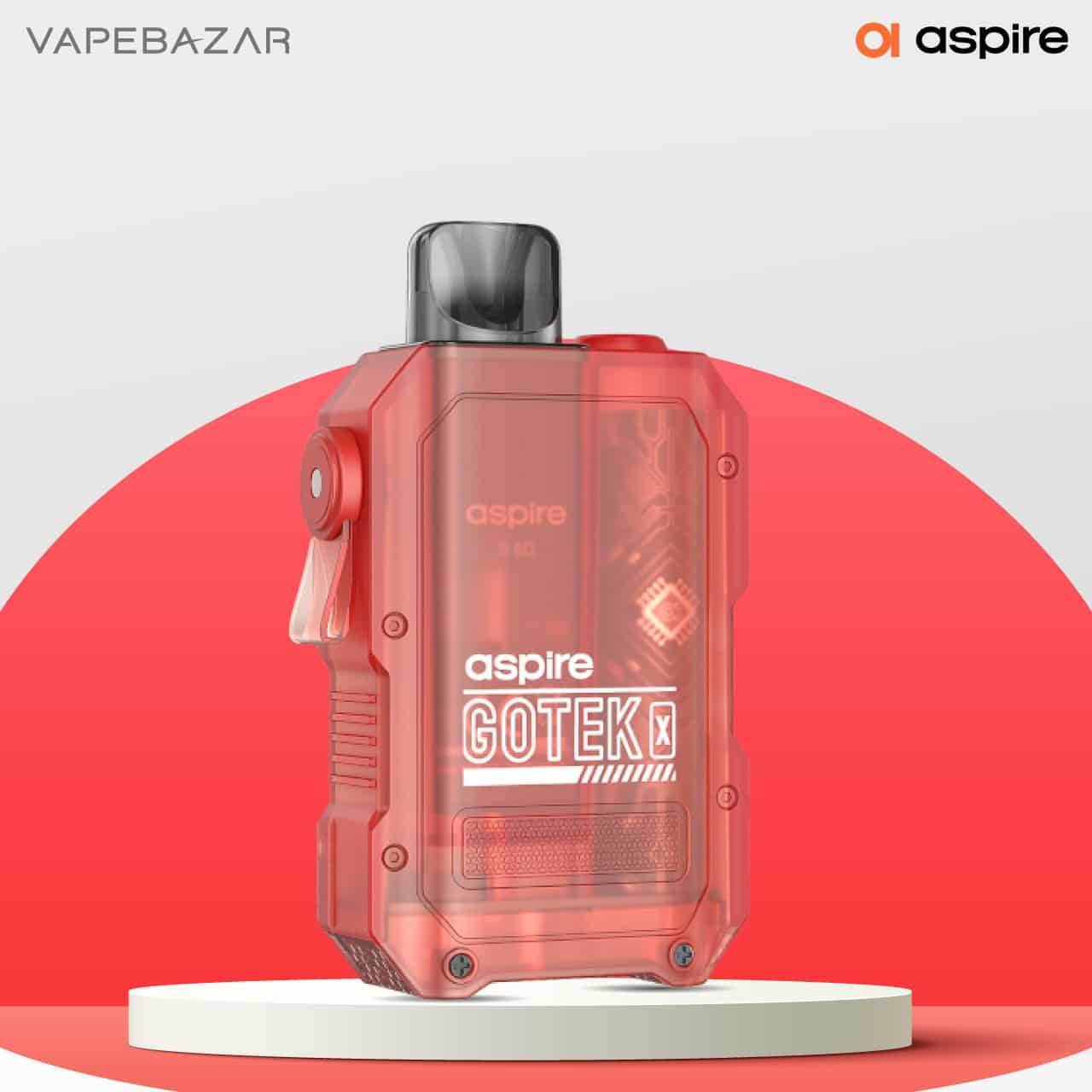 Aspire Gotek x kit matt red 01 | Vapebazar Aspire - Gotek X - Pod Kit - Matt Rot