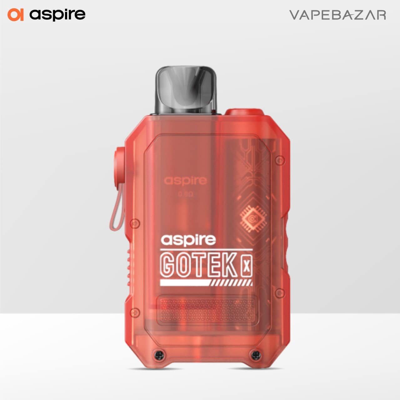 Aspire Gotek x kit matt red 02 | Vapebazar Aspire - Gotek X - Pod Kit - Matt Rot